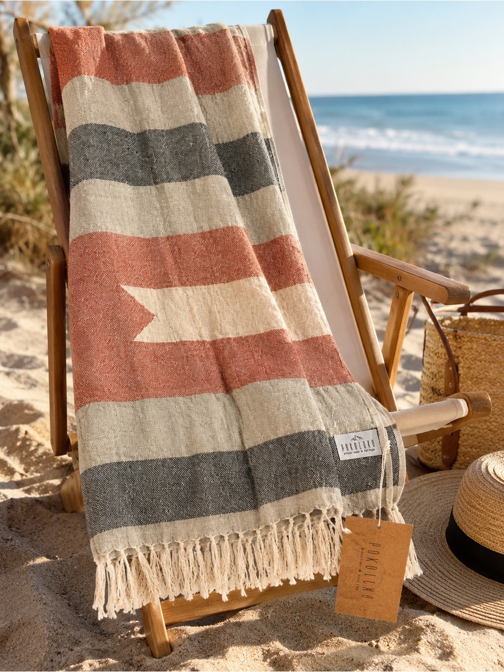 🧡 NWT Pokoloko Turkish Cotton Towel Blanket